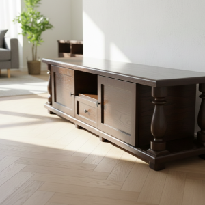 میز تلویزیون چوب بلوط