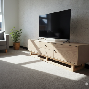 میز تلویزیون چوب بلوط